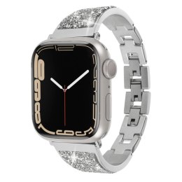 ND38_CM047948 Case-Mate Brilliance - Pasek ze stali nierdzewnej do Apple Watch 38/40/41 mm (Srebrny)