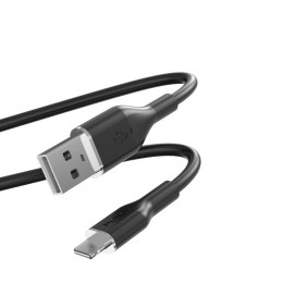 ND38_PUCAPLTICONBLK PURO ICON Soft Cable ? Kabel USB-A do Lightning MFi 1.5 m (Black)