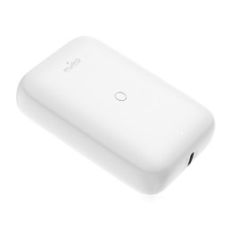 ND38_PUFCBB100P9WHI PURO Compact Mini Power Bank - Power bank 10000 mAh USB-C & USB-A (biały)