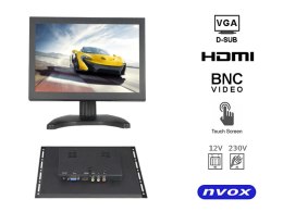 Monitor dotykowy open frame led 8cali vga hdmi av bnc 12v 230v