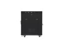 LANBERG SZAFA STOJĄCA RACK 19" 15U 600X800 DRZWI SZKLANE LCD CZARNA FF01-6815-12BL (FLAT PACK)