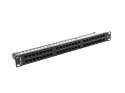 Patch panel Lanberg PPU6-1048-B (1U; kat. 6; 48xRJ-45)