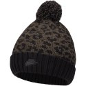 ND05_C3853 DM8403 010 Czapka Nike Nsw Beanie Cuffed Pom Futura czarno-brązowa DM8403 010