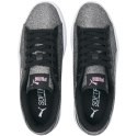 ND05_B20993-37 367377 26 Buty dla dzieci Puma Smash v2 Glitz Glam srebrne 367377 26 r.37