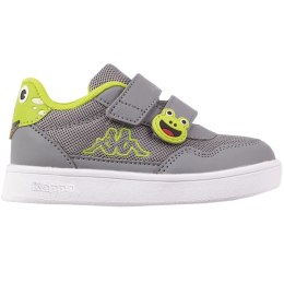 ND05_B22411-21 280023M 1633 Buty dla dzieci Kappa PIO M Sneakers szaro-limonkowe 280023M 1633 r.21