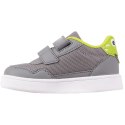 ND05_B22411-21 280023M 1633 Buty dla dzieci Kappa PIO M Sneakers szaro-limonkowe 280023M 1633 r.21