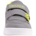 ND05_B22411-21 280023M 1633 Buty dla dzieci Kappa PIO M Sneakers szaro-limonkowe 280023M 1633 r.21