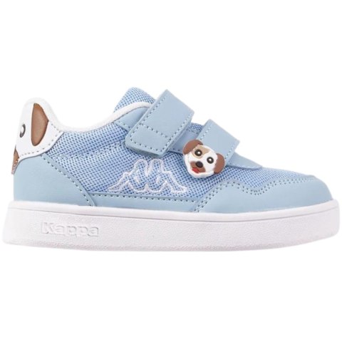 ND05_B22443-21 280023M 6510 Buty dla dzieci Kappa PIO M Sneakers niebiesko-białe 280023M 6510 r.21