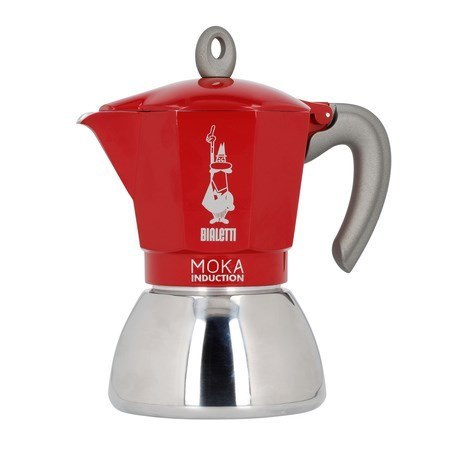 Bialetti kawiarka New Moka Induction 6tz czerwona