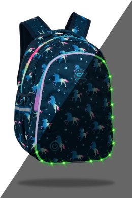 COOLPACK - JIMMY LED - PLECAK MŁODZIEŻOWY - BLUE UNICORN