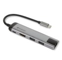 Verbatim 49141 stacja dokująca USB 3.2 Gen 1 (3.1 Gen 1) Type-C Czarny, Srebrny