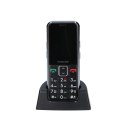 MaxCom MM730 telefon komórkowy 5,59 cm (2.2") Czarny Telefon dla seniora