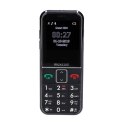 MaxCom MM730 telefon komórkowy 5,59 cm (2.2") Czarny Telefon dla seniora