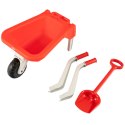 Wheelbarrow for kids with a shovel