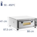 Piec do pizzy elektryczny z kamieniem szamotowym na 4 pizze śr. 30 cm 4200 W