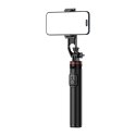 Selfie stick teleskopowy z pilotem stojak tripod na telefon 1.3m aluminium - czarny