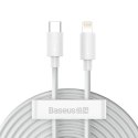 2x Kabel przewód Simple Wisdom iPhone Lightning - USB-C 20W 1.5 m - biały