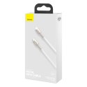 Kabel przewód Cafule Series Metal Data USB-C - iPhone Lightning 20W PD 1m - biały