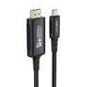 Kabel przewód audio-video USB-C - HDMI 4K 60Hz HDR 1.8m - czarny