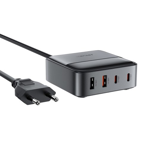 Ładowarka sieciowa stacja zasilania biurkowa Z6 GaN 2x USB-A 2x USB-C PD 65W - czarna