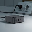 Ładowarka sieciowa stacja zasilania biurkowa Z6 GaN 2x USB-A 2x USB-C PD 65W - czarna