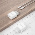 Mała ładowarka sieciowa A14EU PD 20W USB-C - biała