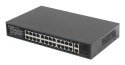 SWITCH LANBERG RSFE-24P-2C-250 24X 100MB POE+/2X COMBO RACK 19" GIGABIT ETHERNET 250W