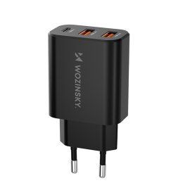 Ładowarka sieciowa 30W USB-C 2x USB-A - czarny