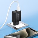 Ładowarka sieciowa 30W USB-C 2x USB-A - czarny