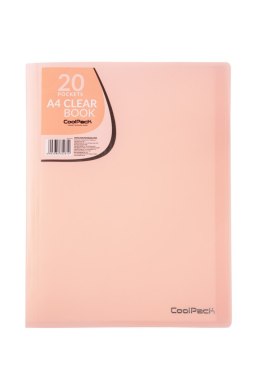 COOLPACK - PASTEL - TECZKA CLEAR BOOK 20 KOSZULEK - BRZOSKWINIOWA