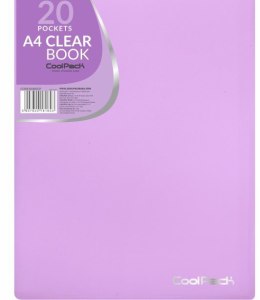 COOLPACK - PASTEL - TECZKA CLEAR BOOK 20 KOSZULEK - FIOLETOWA