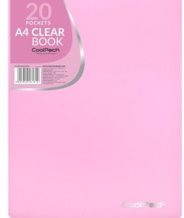 COOLPACK - PASTEL - TECZKA CLEAR BOOK 20 KOSZULEK - RÓŻOWA