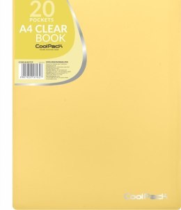 COOLPACK - PASTEL - TECZKA CLEAR BOOK 20 KOSZULEK - ŻÓŁTA