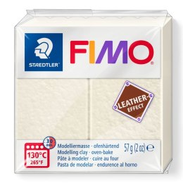 Kostka FIMO leather effect 57g kremowy masa termoutwardzalna Staedtler