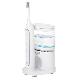 Adler | 2-in-1 Water Flossing Sonic Brush | AD 2180w | Rechargeable | For adults | Number of brush heads included 2 | Number of 