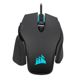 Corsair M65 RGB ULTRA myszka Po prawej stronie USB Typu-A Optyczny 26000 DPI