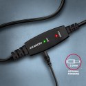 Axagon ADR-220B USB 2.0 A-M -> B-M active connecting/repeater cable 20m - Kabel - Digital/Daten kabel USB USB A USB B Czarny