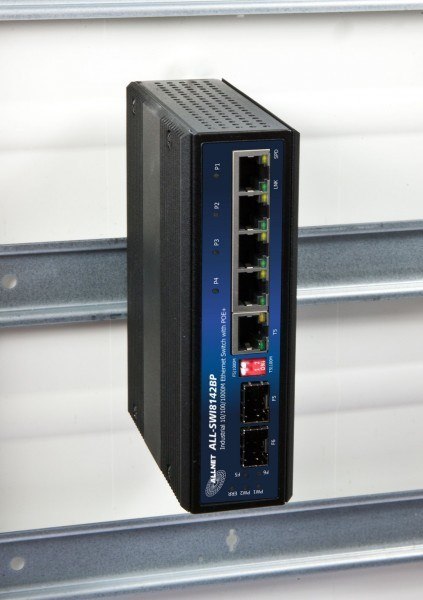 ALLNET 134037 Nie zarządzany Gigabit Ethernet (10/100/1000) Obsługa PoE Czarny