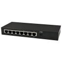 ALLNET ALL-SG8208PD łącza sieciowe Nie zarządzany Gigabit Ethernet (10/100/1000) Obsługa PoE Czarny