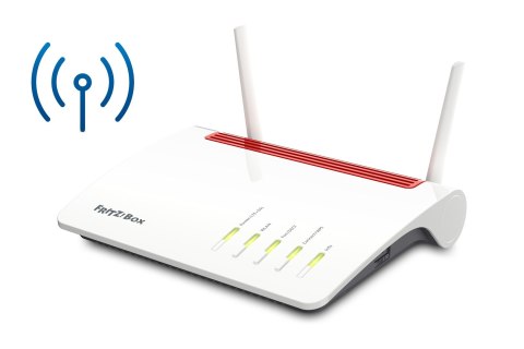 FRITZ!Box 6890 LTE router bezprzewodowy Gigabit Ethernet Dual-band (2.4 GHz/5 GHz) 4G Czarny, Czerwony, Biały