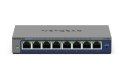 NETGEAR GS108Ev4 Nie zarządzany L2/L3 Gigabit Ethernet (10/100/1000) Szary