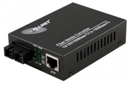 ALLNET ALL-MC105G-SC-SM konwerter sieciowy 1000 Mbit/s Pojedynczy Czarny