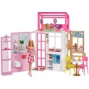 Barbie Kompaktowy domek + Lalka HCD48