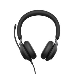 Jabra Evolve2 40 SE Zestaw słuchawkowy Przewodowa Opaska na głowę Połączenia/muzyka USB Type-C Czarny