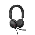 Jabra Evolve2 40 SE Zestaw słuchawkowy Przewodowa Opaska na głowę Połączenia/muzyka USB Type-C Czarny