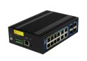 ALLNET ALL-SGI8016PM łącza sieciowe Zarządzany L2+/L3 Gigabit Ethernet (10/100/1000) Obsługa PoE Czarny