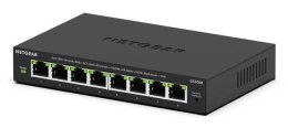 NETGEAR GS308E Zarządzany L2/L3 Gigabit Ethernet (10/100/1000) Obsługa PoE Czarny