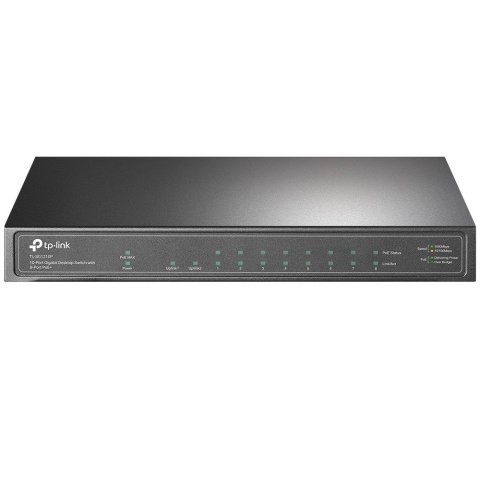 TP-Link TL-SG1210P Nie zarządzany Gigabit Ethernet (10/100/1000) Obsługa PoE Szary