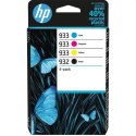 HP 932 BLACK / 933 CMY ORIGINAL/INK CARTRIDGE 4-PACK