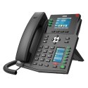 Fanvil X4U telefon VoIP Czarny 12 linii LCD Wi-Fi